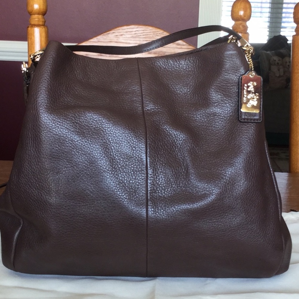 Coach Edie Bag in Dark Brown